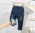 Quần jeans bé trai mùa xuân và mùa thu 2019 phiên bản mới của Hàn Quốc cho trẻ em mùa xuân quần dài trong quần trẻ em tự tu - Quần jean quần áo trẻ em giá rẻ Quần jean