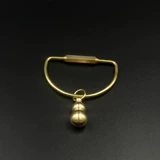 Медный креативный брелок для ключей подходит для мужчин и женщин, простой и элегантный дизайн, креативный подарок