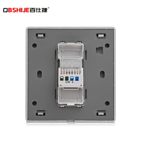 Тип 86 Черная однополосная панель Dark Installation 86 Type Phone Socket, телефонная информация Home Home