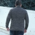Mùa thu đông thời trang size lớn nam thương hiệu cộng với béo cộng với size béo anh chàng dệt kim áo len cotton béo áo len cardigan - Cặp đôi áo len