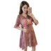 Chống- chụp thai sản váy chính hãng sợi bạc tạp dề bốn mùa bức xạ- bằng chứng quần áo mùa hè mang thai giữa- chiều dài váy