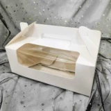 12 сетка плюс мафиновая коробка для торта Pure White 4 капсулы/6 капсул/12 зерновых чаш