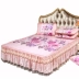 Ren lụa băng mat ba mảnh kiểu giường váy bedspread 1.8m có thể tháo rời ra gấp đôi mùa hè ghế lạnh - Thảm mùa hè