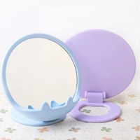 Простое красочное портативное круглое зеркало, коробка для хранения для принцессы