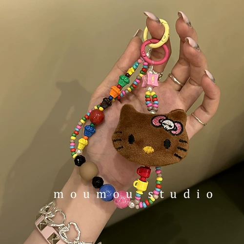 Moumou Studio Plush Girl Cat Cazhu Мобильные телефоны Цепочка мобильных телефонов Цифровой Lanyard Creative Penden