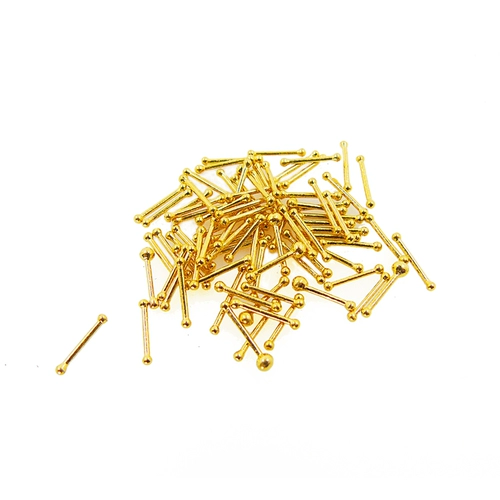 Золотые маленькие гипоаллергенные серьги подходит для мужчин и женщин