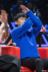 Mới Zhang Jie sao với nhỏ tươi màu xanh vòng cổ áo thun áo len mỏng lỏng dệt kim nam giới và phụ nữ những người yêu thích Cặp đôi áo len