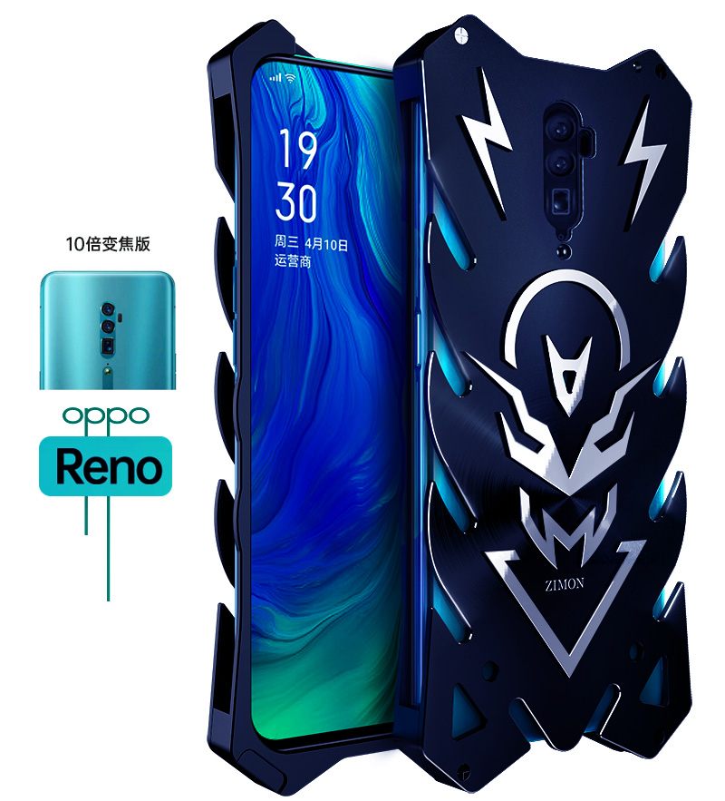 SIMON New THOR II Aviation Aluminum Alloy Shockproof Armor Metal Case Cover for OPPO Reno & OPPO Reno 10x Zoom