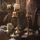 Ретро латунная свеча, украшение, в американском стиле, европейский стиль, подарок на день рождения