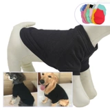 狗服装宠物秋冬纯棉T恤款式中型犬金毛苏牧黑色白色套头两脚卫衣