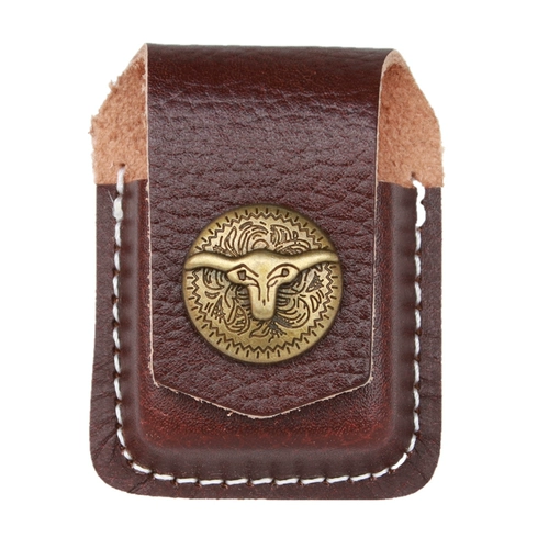 Зажигалка, кожаный универсальный защитный чехол, из натуральной кожи