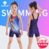 Cô gái đào tạo chuyên nghiệp đồ bơi trong cậu bé lớn chống nắng nhanh khô học sinh boxer áo tắm một mảnh áo tắm trẻ em thi đấu - Bộ đồ bơi của Kid