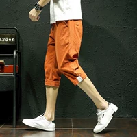 Mùa hè 2018 mới quần cotton và vải lanh giản dị nam cộng với chất béo cỡ lớn hoang dã quần bảy phiên bản Hàn Quốc của xu hướng quần nam short nam