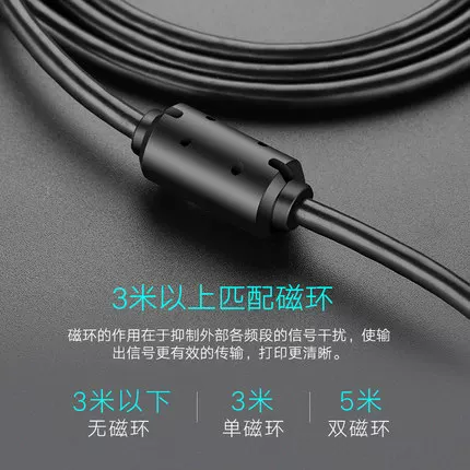 Кабель USB 2.0 Type B для принтера от UGREEN Green Union, печатная строка 10845