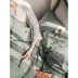 Bộ đồ giường bằng vải cotton bốn mảnh được giặt bằng vải cotton thêu đơn giản gồm 4 bộ giường đôi 1,8 m - Bộ đồ giường bốn mảnh