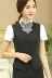 Vest phụ nữ mới của mùa thu chuyên nghiệp mặc ngân hàng black horse clip dụng cụ ăn mặc khách sạn quầy lễ tân vest yếm ol các kiểu áo vest nữ hàn quốc Áo vest