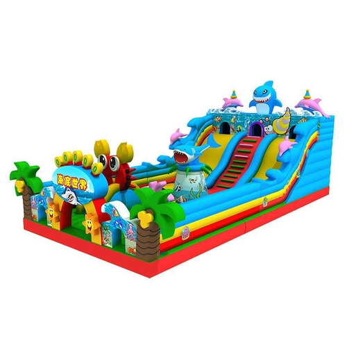 Уличный надувной замок, дорожный батут, горка, оборудование для парков развлечений