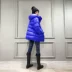 Quần áo mùa đông châu Âu nữ 2019 hàng mới châu Âu thủy triều rộng kích cỡ lớn trùm đầu xuống áo khoác trong phần dài của áo khoác mỏng mùa đông - Xuống áo khoác