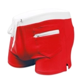 Большой -размерный плавание спереди передний карман мужской квартиры -корневые брюки галстуки печали