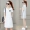 Đầm nữ mùa xuân hè 2019 Phiên bản Hàn Quốc mùa hè nhỏ tươi mới Áo thun nữ cổ chữ V rộng một chiếc váy chữ thủy triều - A-Line Váy