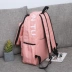 Túi nữ sinh tiểu học Phiên bản tiếng Hàn của khuôn viên trường ba mảnh đáng yêu của học sinh trung học cơ sở ba lô 2019 xuân mới túi đeo vai - Ba lô balo đựng laptop nữ đẹp Ba lô
