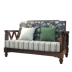 kết hợp Mỹ rắn vải sofa gỗ 123 nhỏ kiểu Mỹ đồ nội thất mộc mạc gia đình nhỏ của ba sofa retro - Ghế sô pha Ghế sô pha
