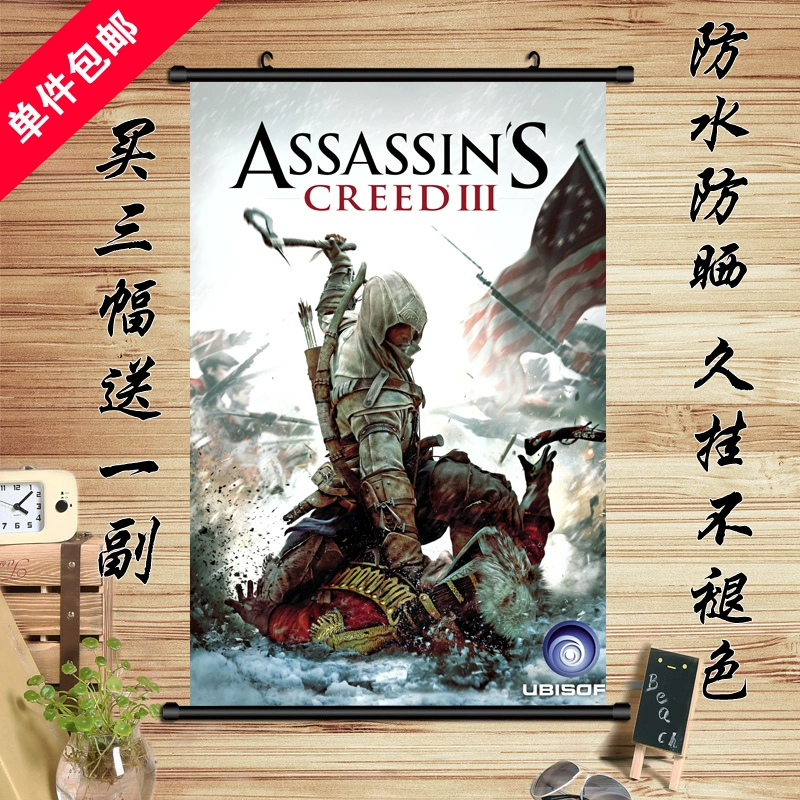 Trò chơi cách mạng của chủ sở hữu Creed Assassin Treo hình ảnh Nguồn gốc của Creed Assassin xung quanh Poster Internet Cafe Tranh trang trí 02 - Game Nhân vật liên quan