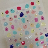 Yifannail такая милая и забавная, замороженный сахар, бобовая красота наклейка с красотой