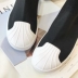 2018 mới vớ phẳng giày nữ mùa thu Hàn Quốc phiên bản của đàn hồi đan cao để giúp bình thường vớ giày vòng đầu vỏ thủy triều sinh viên Giày cao gót