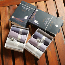 Трусы 三条礼盒装！蚕蛹蛋白唤能裤！吸湿透气纯色高弹男平角内裤t4060 OTHER