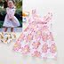 2018 trẻ em mùa hè trẻ em mới của Hàn Quốc phiên bản của dây hoa nhân tạo bông vest váy cô gái bông váy lụa Váy