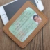 Thẻ bằng lái xe bằng da thủ công gốc Đặt trường hợp Thẻ da tài liệu lớp đầu tiên Phong cách đơn giản vỏ bọc hộ chiếu Túi thông tin xác thực