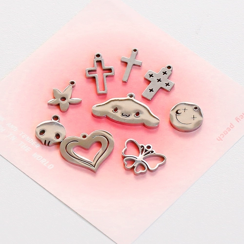 Ожерелье из нержавеющей стали, подвеска, стиль, 2 карат, DIY