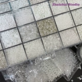 Бежевый стеклянный браслет из бисера, аксессуар, аксессуары, широкая цветовая палитра