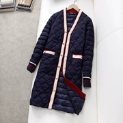 2018 mới mùa thu và mùa đông hit màu trong áo dài chống mùa Hàn Quốc phiên bản của túi cá tính xuống áo khoác nữ là thời trang mỏng thủy triều