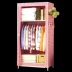 Màu hồng bền đơn giản giản dị gia đình đơn giản vải dọc tủ quần áo tươi Tủ quần áo nhẹ Trọng lượng đơn hội - Buồng