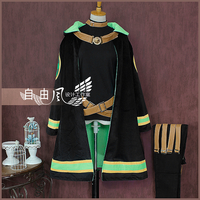 taobao agent [Free Wind] One day becoming a princess COS service Lucas uniform black tower Master Anime game men's clothing