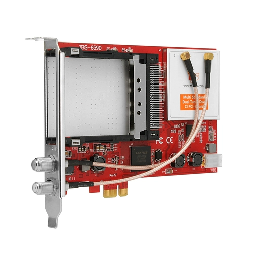 TBS6590 Стандартный двойной входной входной слот PCIe Радио и телевизор