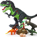 Khủng long điện quá khổ đi bộ Tyrannosaurus đẻ trứng chiếu với đôi cánh điều khiển từ xa cậu bé trẻ em di chuyển đồ chơi Đồ chơi điều khiển từ xa