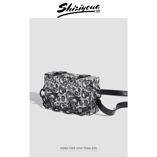 Коробка, сумка через плечо, модная сумка на одно плечо, коллекция 2023, из натуральной кожи