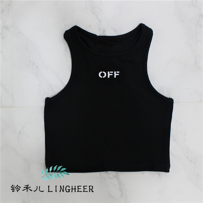 Blackmorning Zhao Chen emerging collocation Wang Gang taste street fashion halter  camisole vest female Wear out Self cultivation Bottom up Jacket