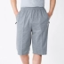 Mùa hè cotton nam quần short cắt quần trung và cũ 5 điểm shorts mỏng thể thao giản dị quần lỏng bãi biển quần quần áo nam đẹp Quần tây thường