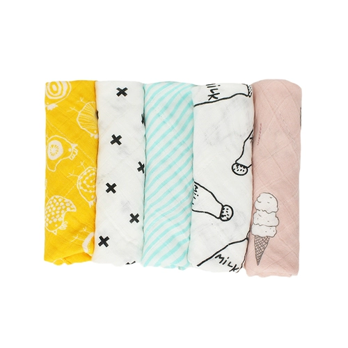 Слюнявчик для новорожденных, марлевый детский шарф для умывания, носовой платок
