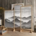 Mới phong cách Trung Quốc phân vùng màn hình phòng khách bằng gỗ hiên cổ điển vải đơn giản thời trang có thể tháo rời màn hình ghế ngồi Zen phong cảnh - Màn hình / Cửa sổ mẫu song cửa sổ đẹp Màn hình / Cửa sổ