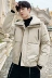 Cotton nam mùa đông 2020 mới Hàn Quốc áo khoác ngắn tay xuống thương hiệu áo khoác đẹp thời trang áo khoác thủy triều - Trang phục Couple
