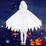 Детская одежда, призрачный белый плащ, костюм, xэллоуин, выпускной вечер, наряжаться
