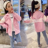 Осенний плащ, детская куртка с капюшоном с молнией, коллекция 2021, подходит для подростков, популярно в интернете, в западном стиле