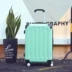 2018 mới xe đẩy trường hợp bánh xe phổ quát nam nữ kéo thanh khô thùng rác du lịch hộp 22 inch 20 phiên bản Hàn Quốc vali nhựa Va li