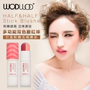 Makeup WODWOD Multi-Functional Makeup Stick Blush Stick Rouge Cream Kem sửa chữa hai màu Thanh bóng có độ bóng cao 571 - Blush / Cochineal