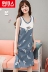 Nam cực vest nightdress nữ mùa hè cotton Hàn Quốc sinh viên tươi dễ thương lỏng không tay đồ ngủ nữ mùa hè váy